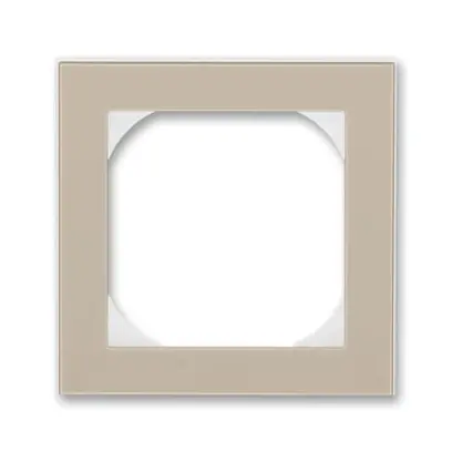 3901H-A05510 18  Rámeček jednonásobný s otvorem 55×55 mm, macchiato / bílá